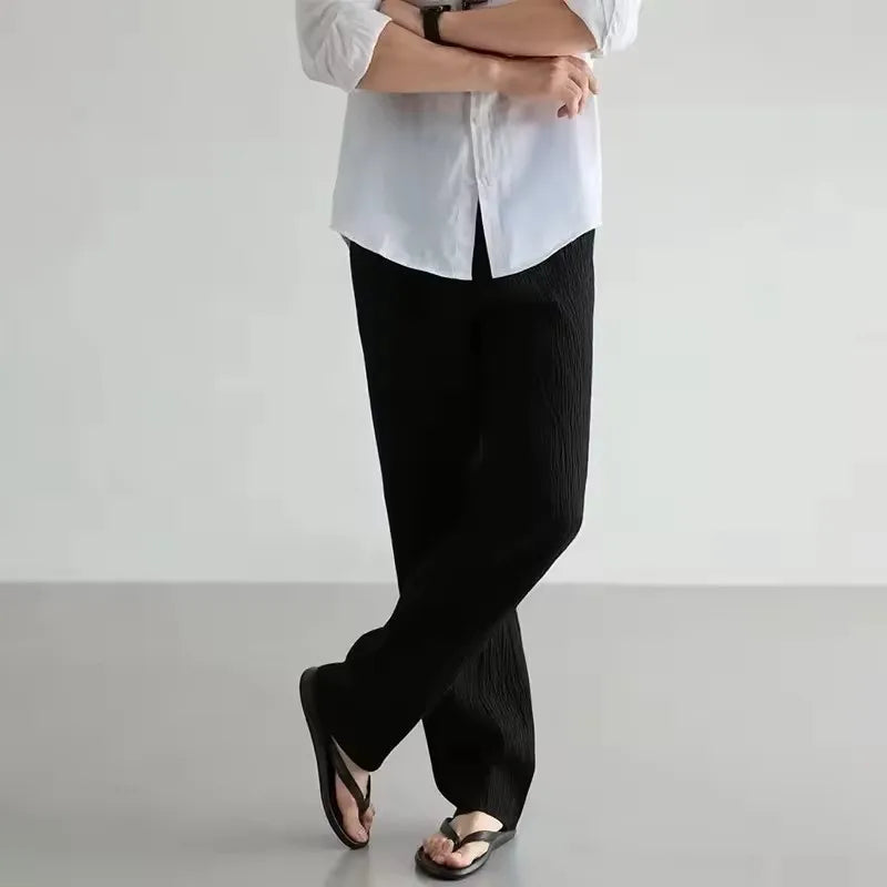 Pantalones elegantes de lino transpirable