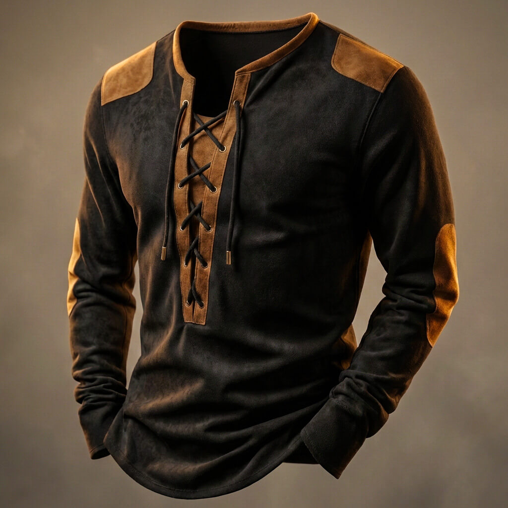 Camisa Henley vintage