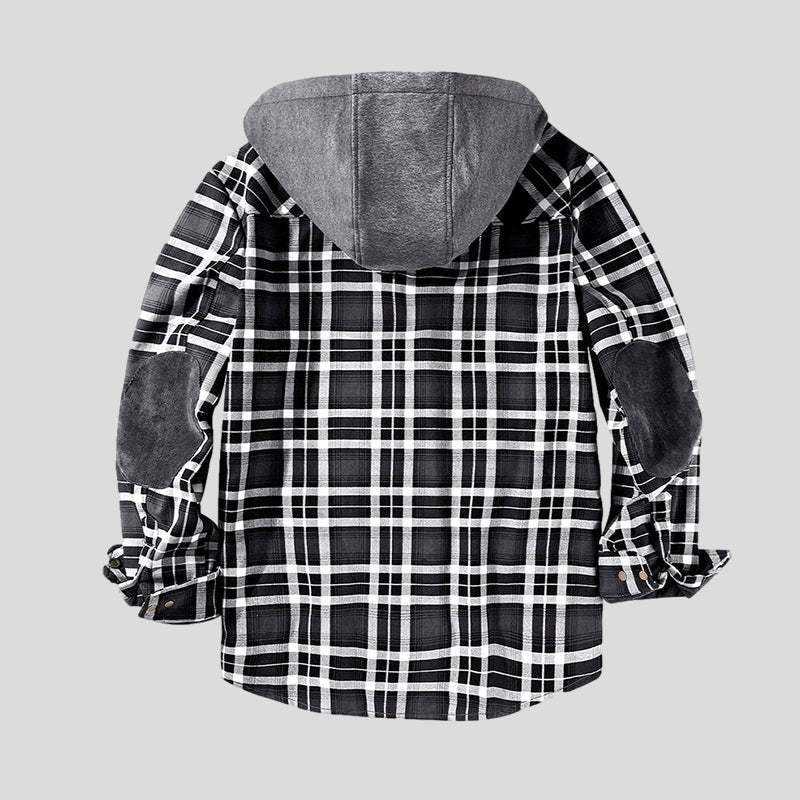 Elegante chaqueta de sherpa