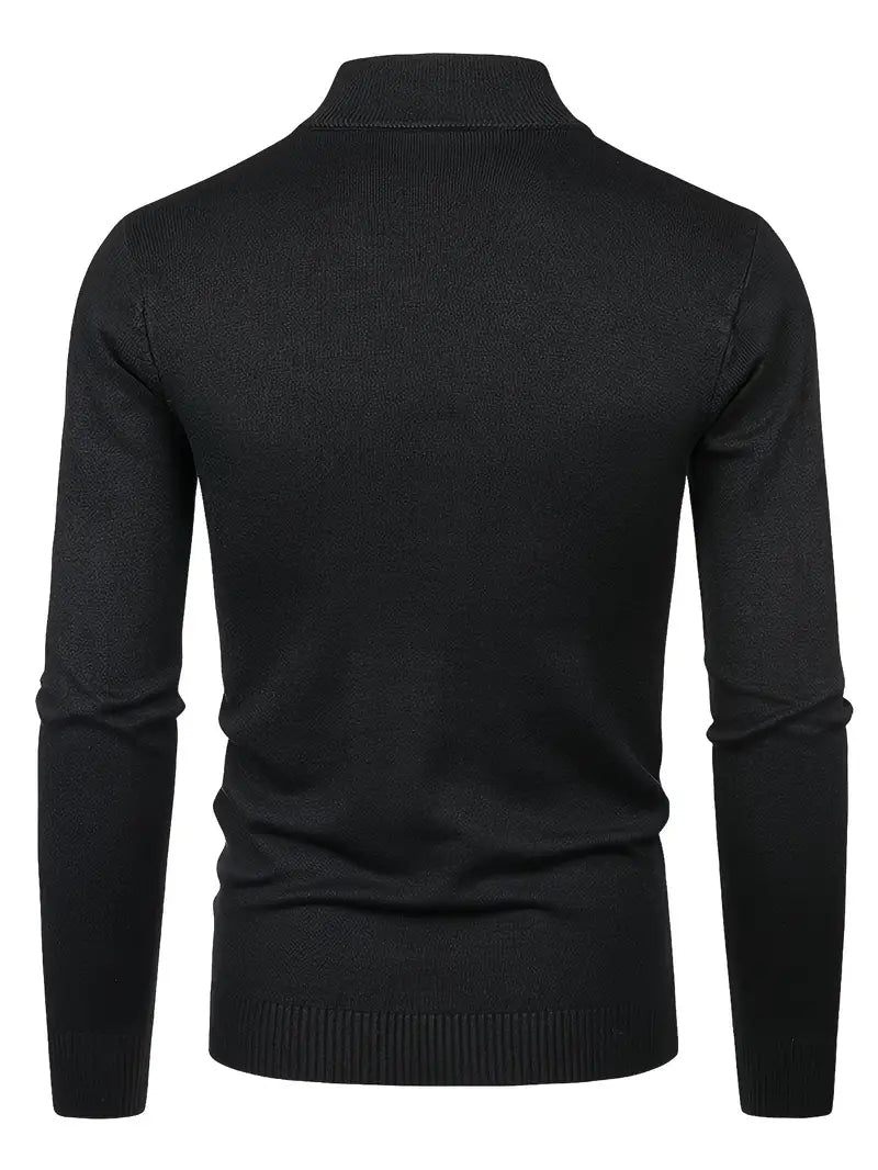 Elegante jersey de cuello alto