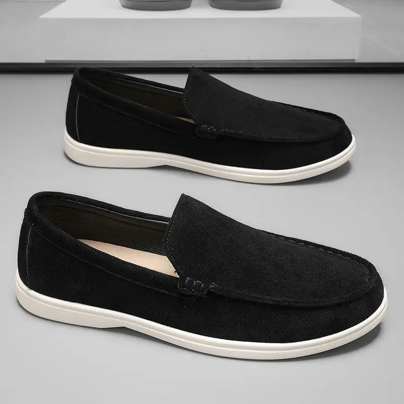 Elegantes mocasines de piel
