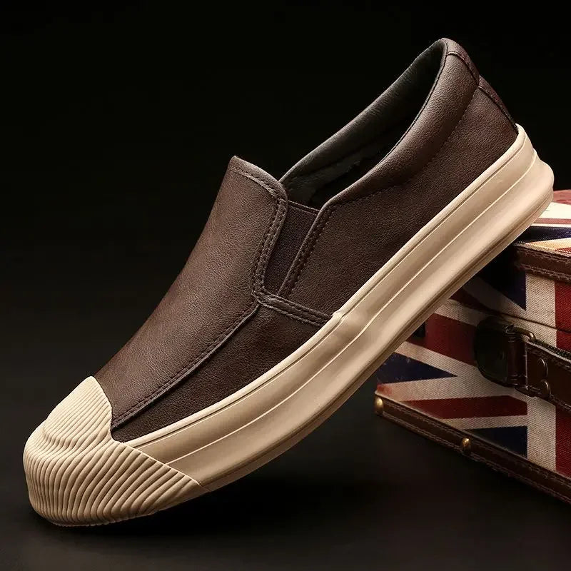 Zapatos retro de cuero
