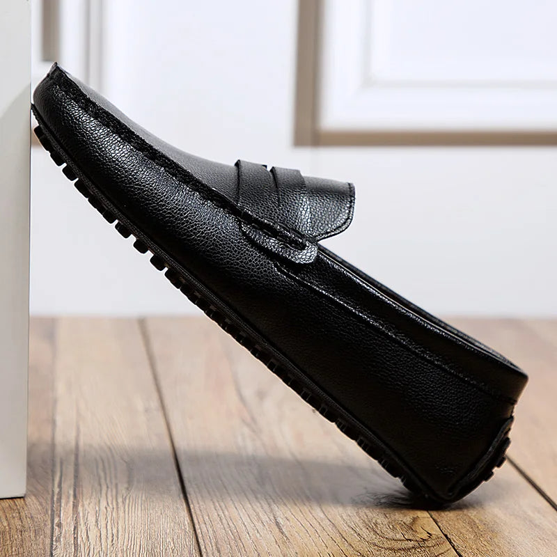 Mocasines casuales de piel para el verano