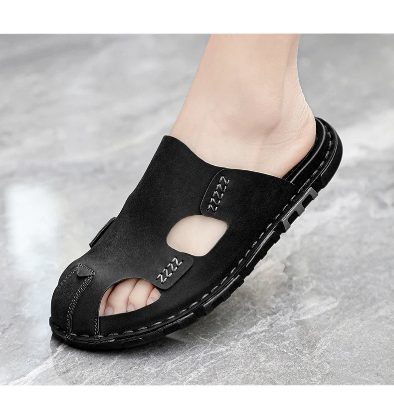 Sandalias de piel