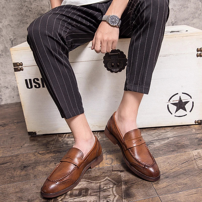 Mocasines de piel Chic