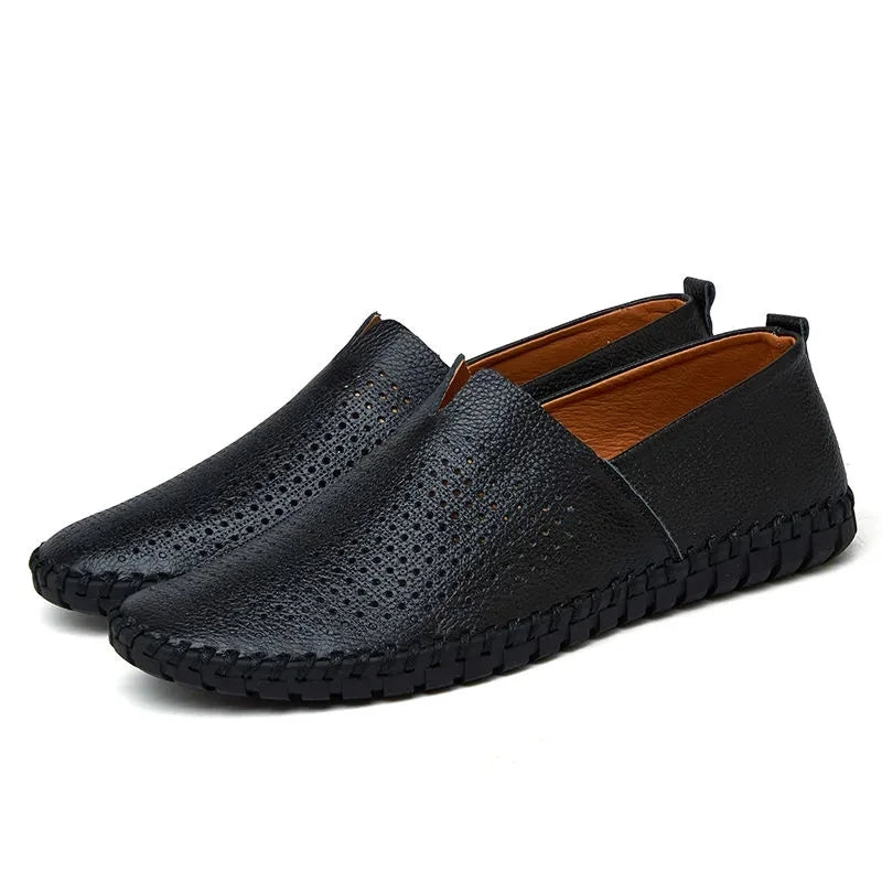 Mocasines de piel transpirable