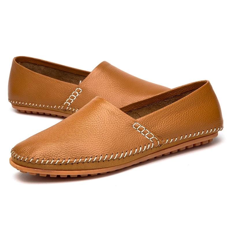 Mocasines de piel clara