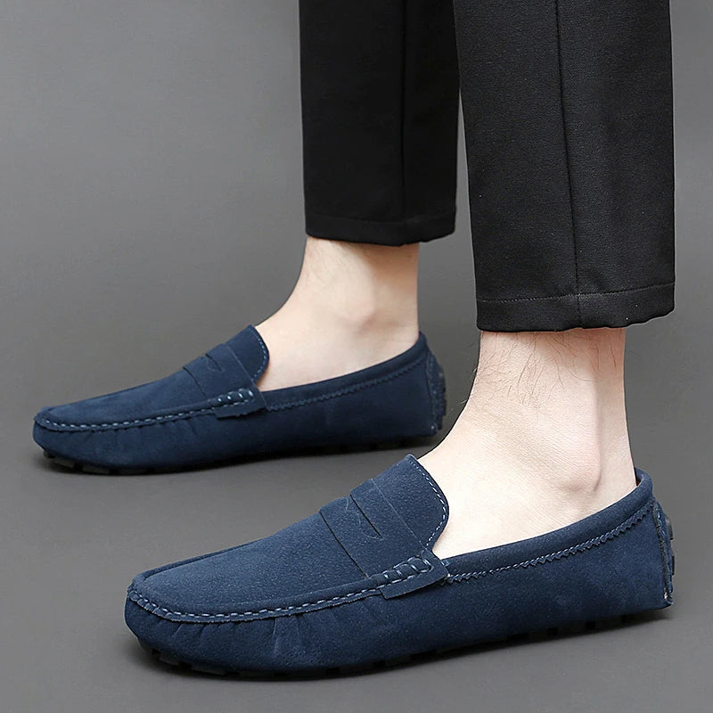 Mocasines de ante