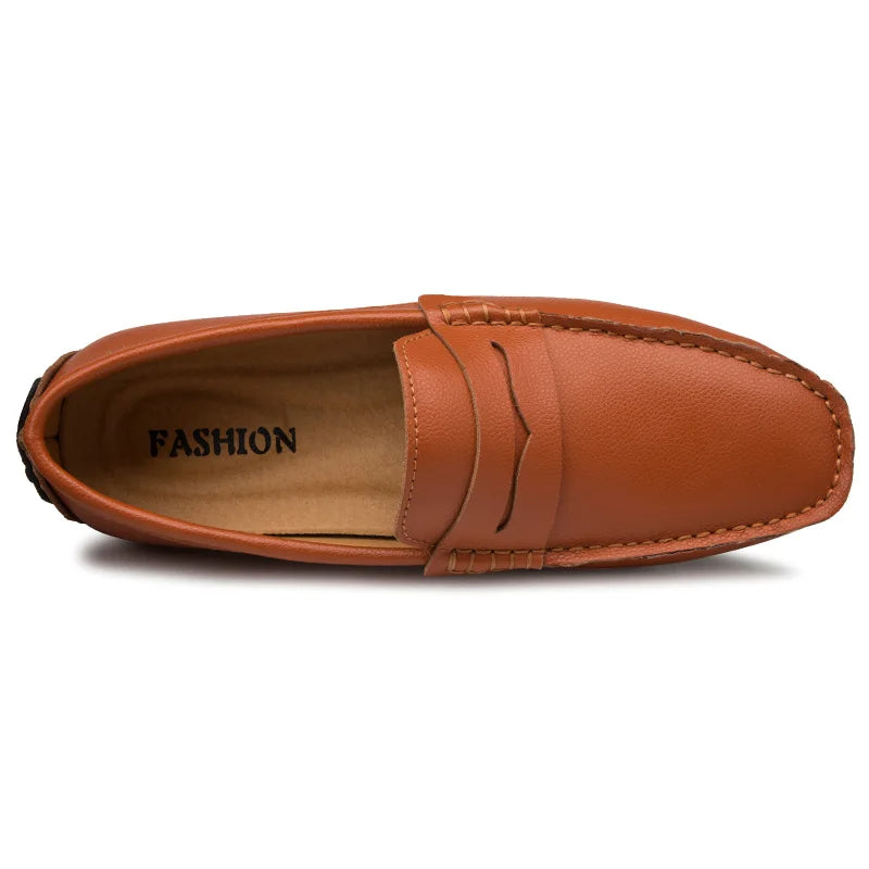 Mocasines casuales de piel para el verano
