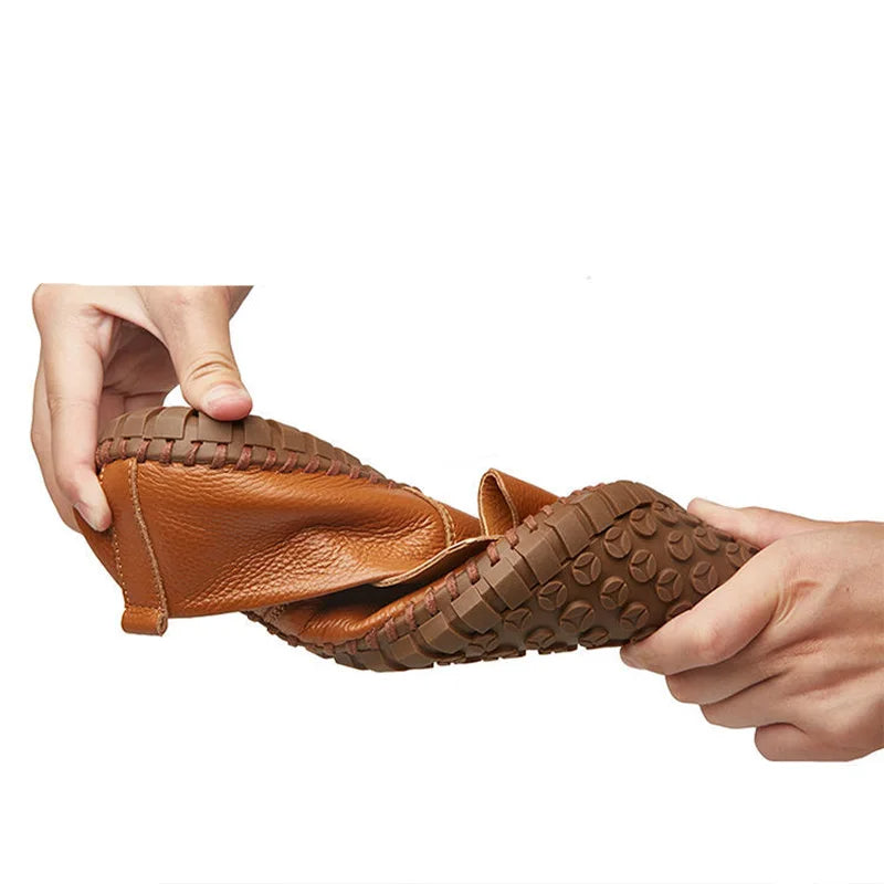 Mocasines de piel transpirable
