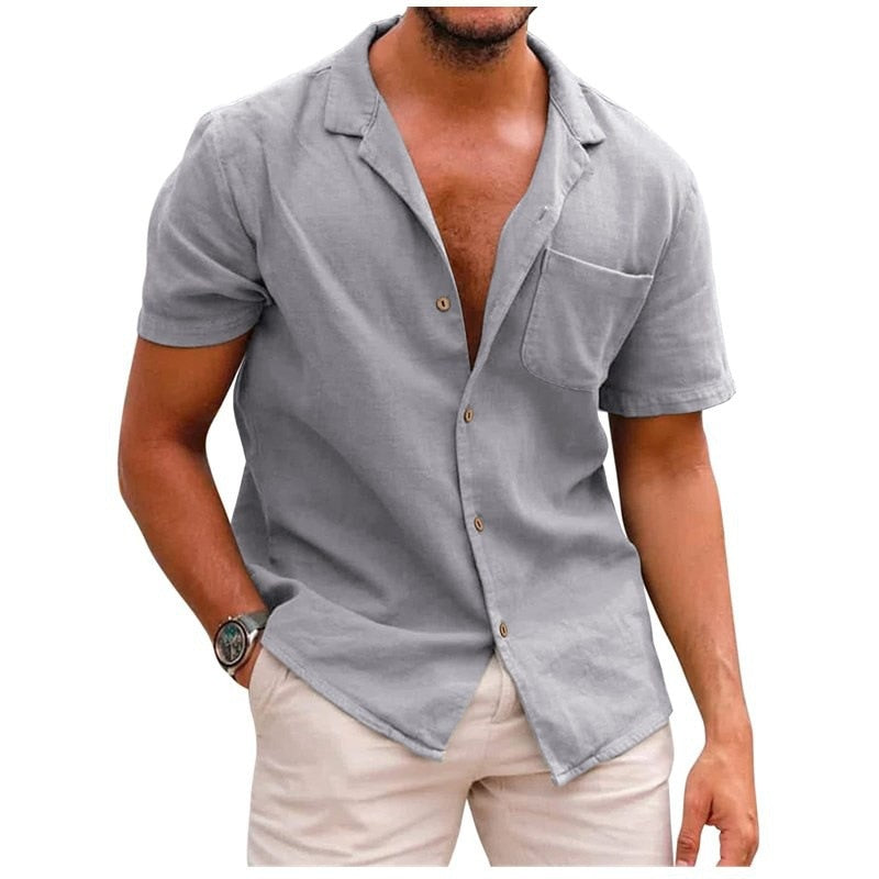 Elegante camisa de algodón