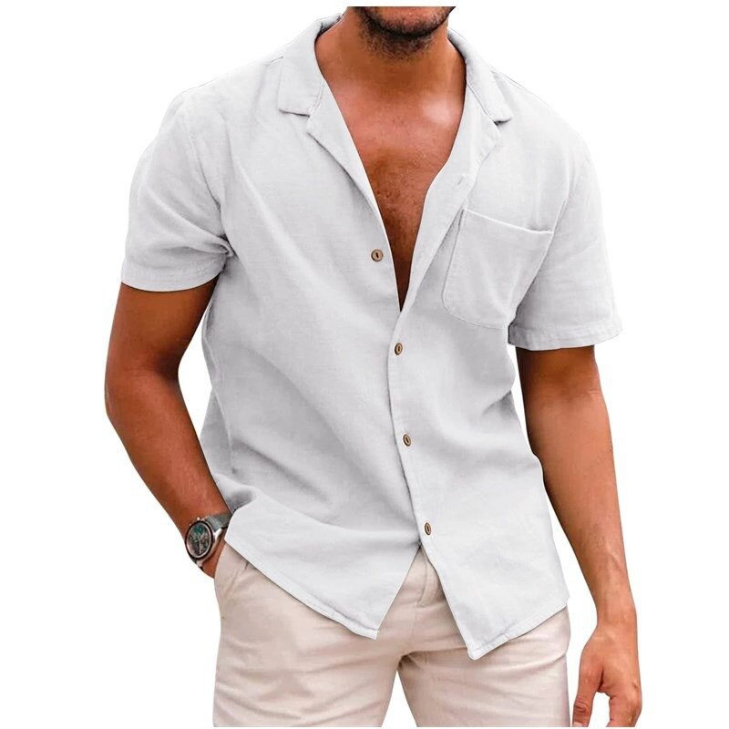 Elegante camisa de algodón
