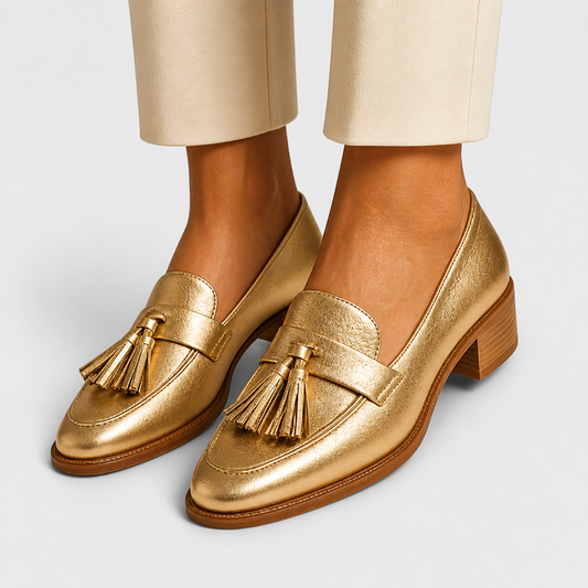 Céleste™ | Mocasines Dorados