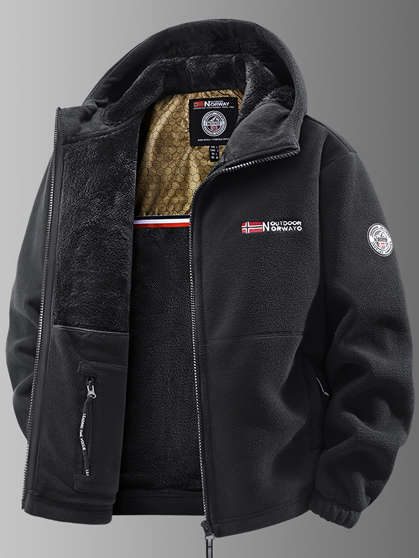 Elegante chaqueta térmica de forro polar