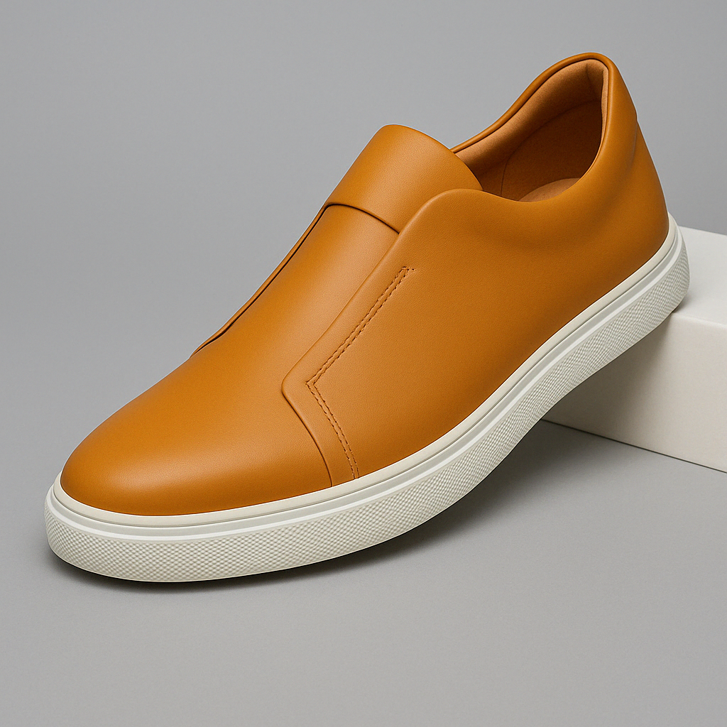 Elegantes zapatos de piel sin cordones