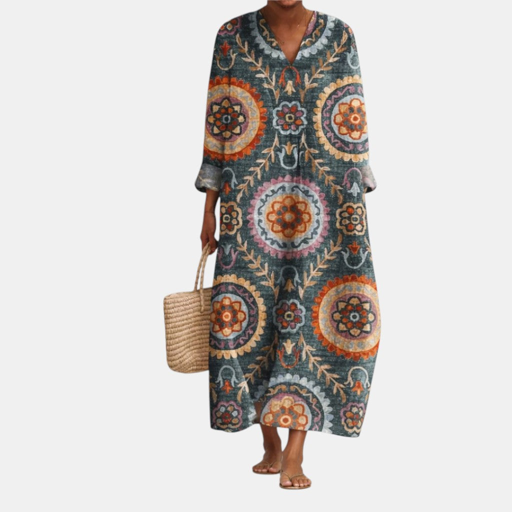 Vestido Midi Geométrico