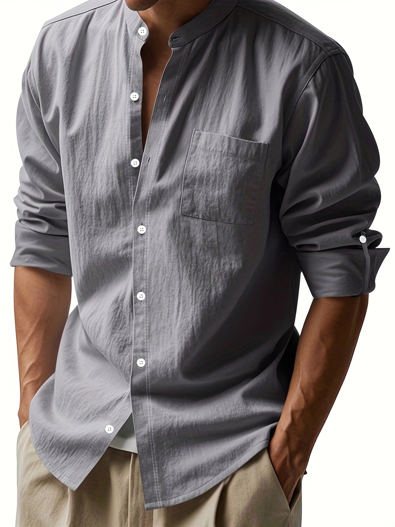 Elegante camisa de lino