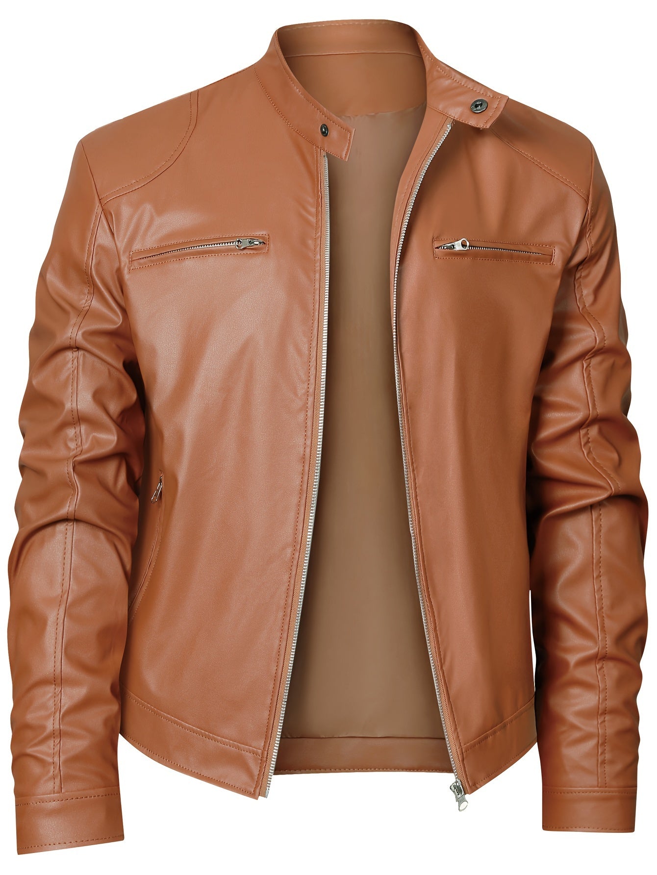Chaqueta informal de cuero