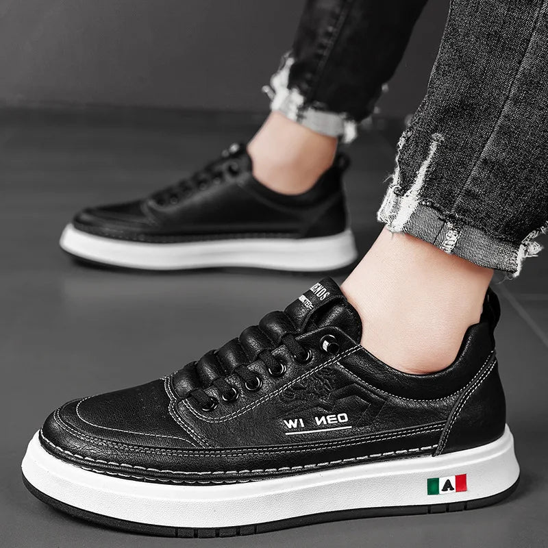 Elegantes zapatos de piel
