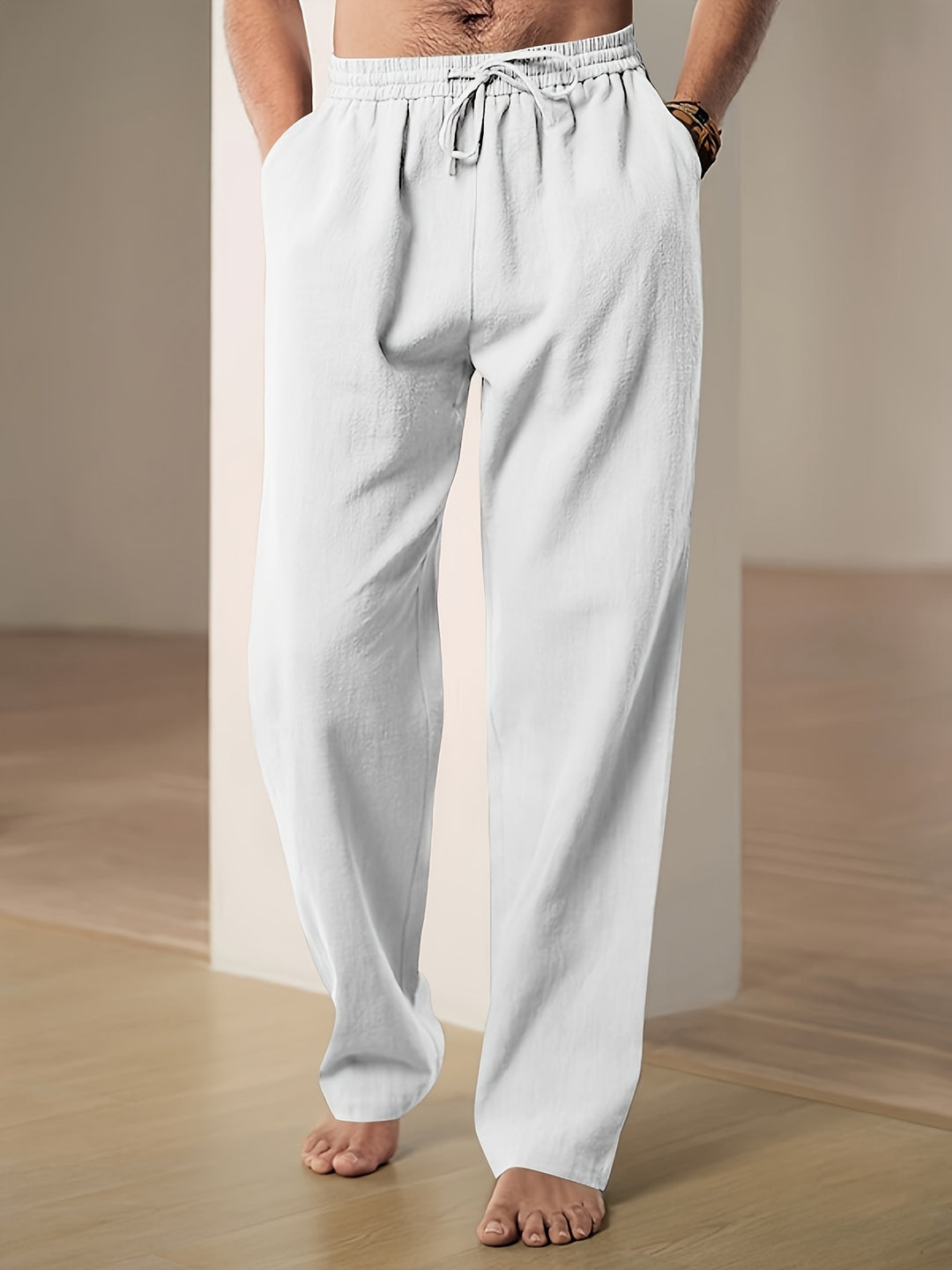 Pantalones de verano casuales de lino