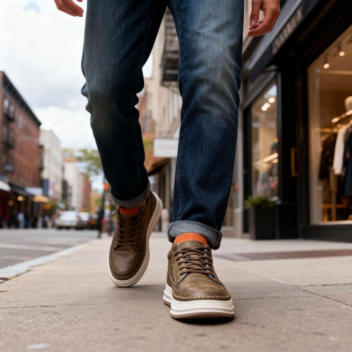Elegantes zapatos de piel