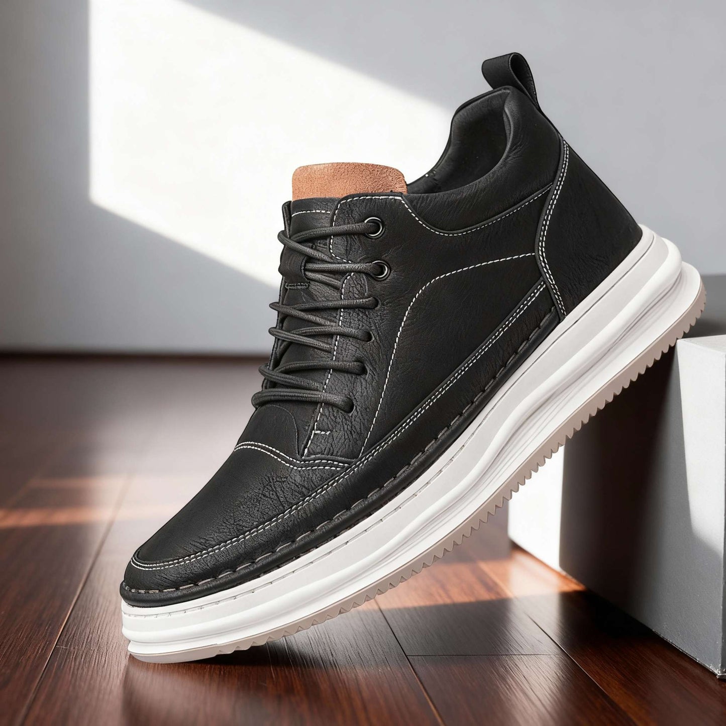 Elegantes zapatos de piel