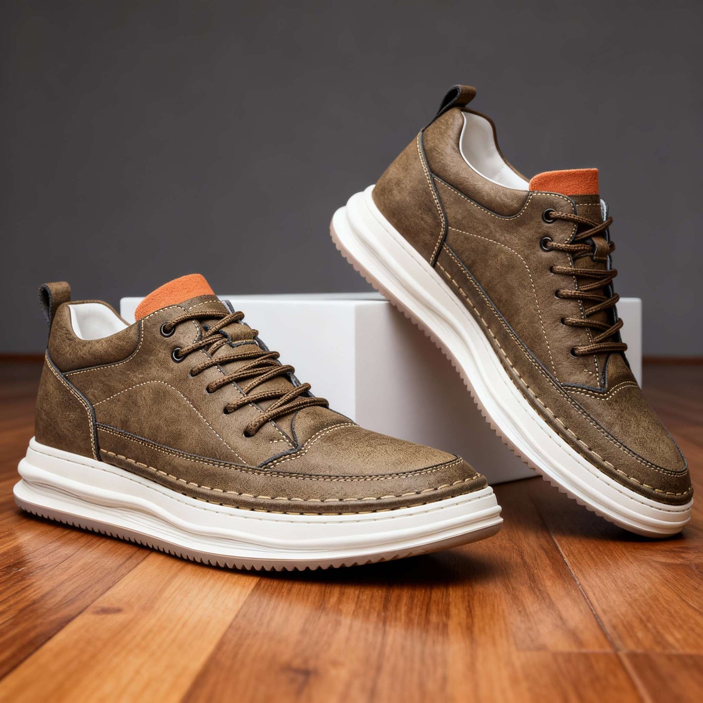 Elegantes zapatos de piel