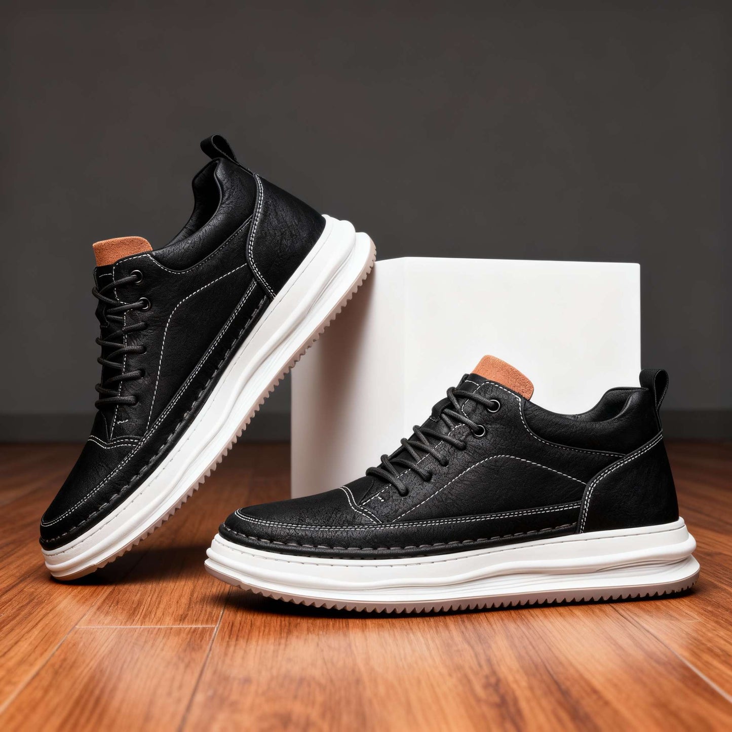 Elegantes zapatos de piel