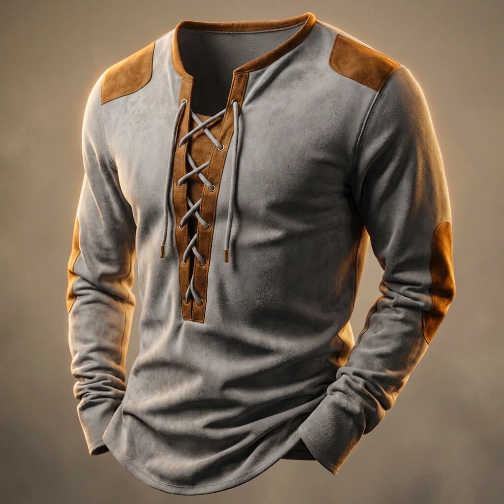 Camisa Henley vintage