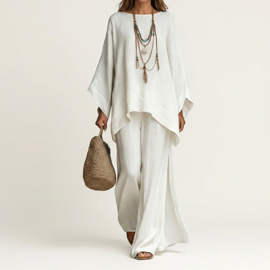 Amaya | Conjunto Boho en Mezcla de Lino