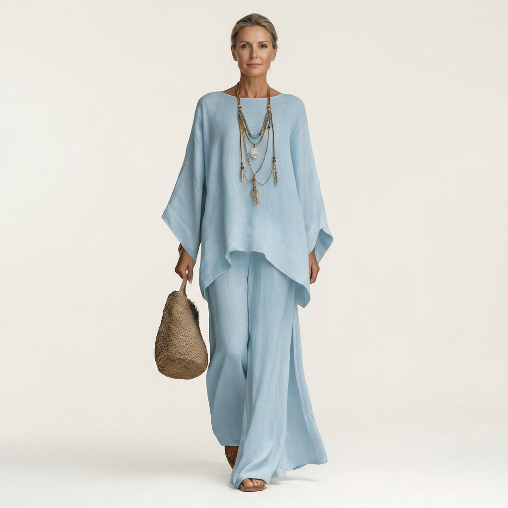 Amaya | Conjunto Boho en Mezcla de Lino