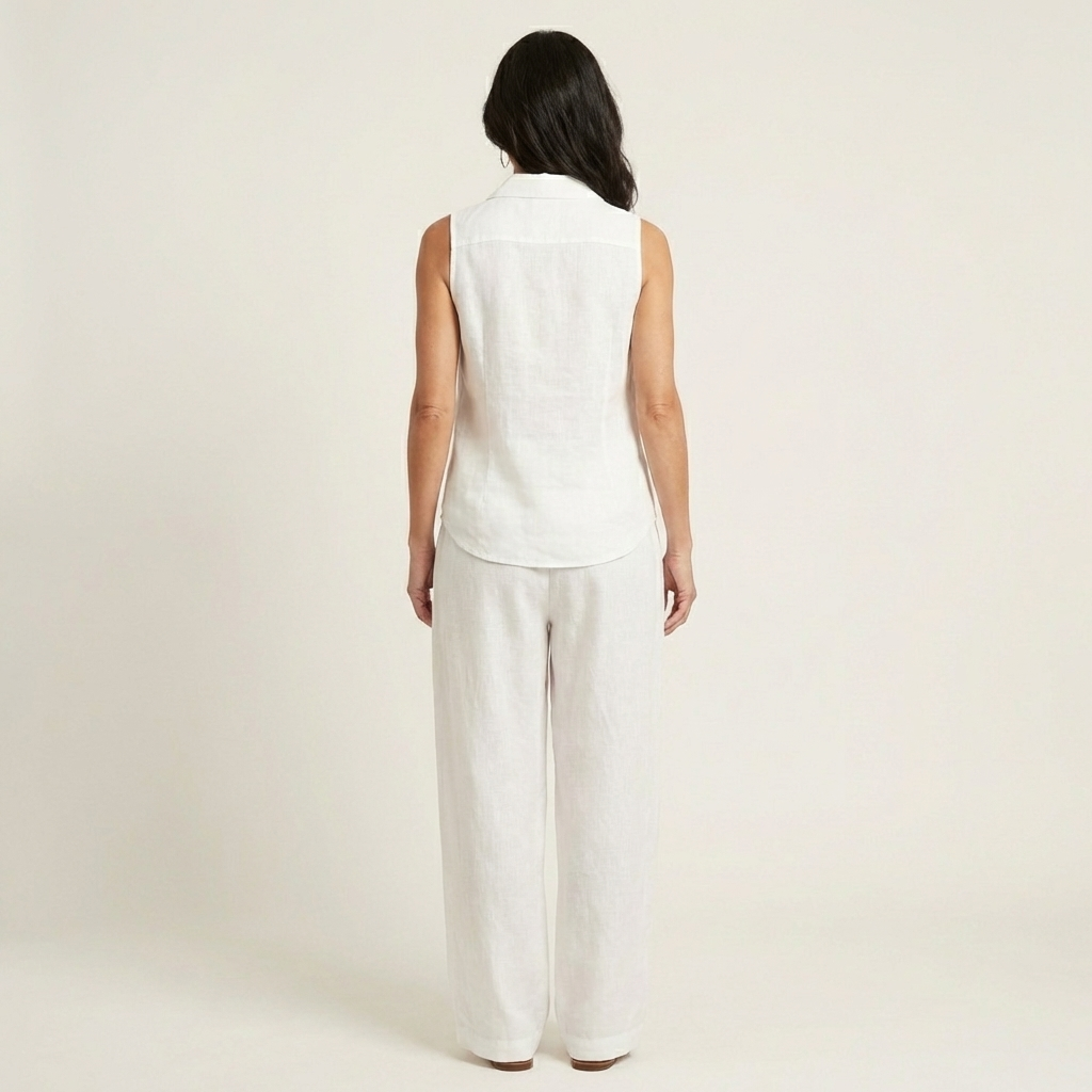 Vera | Conjunto de Top Cruzado y Pantalón Ancho