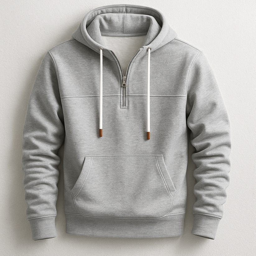 Elegante sudadera con cremallera