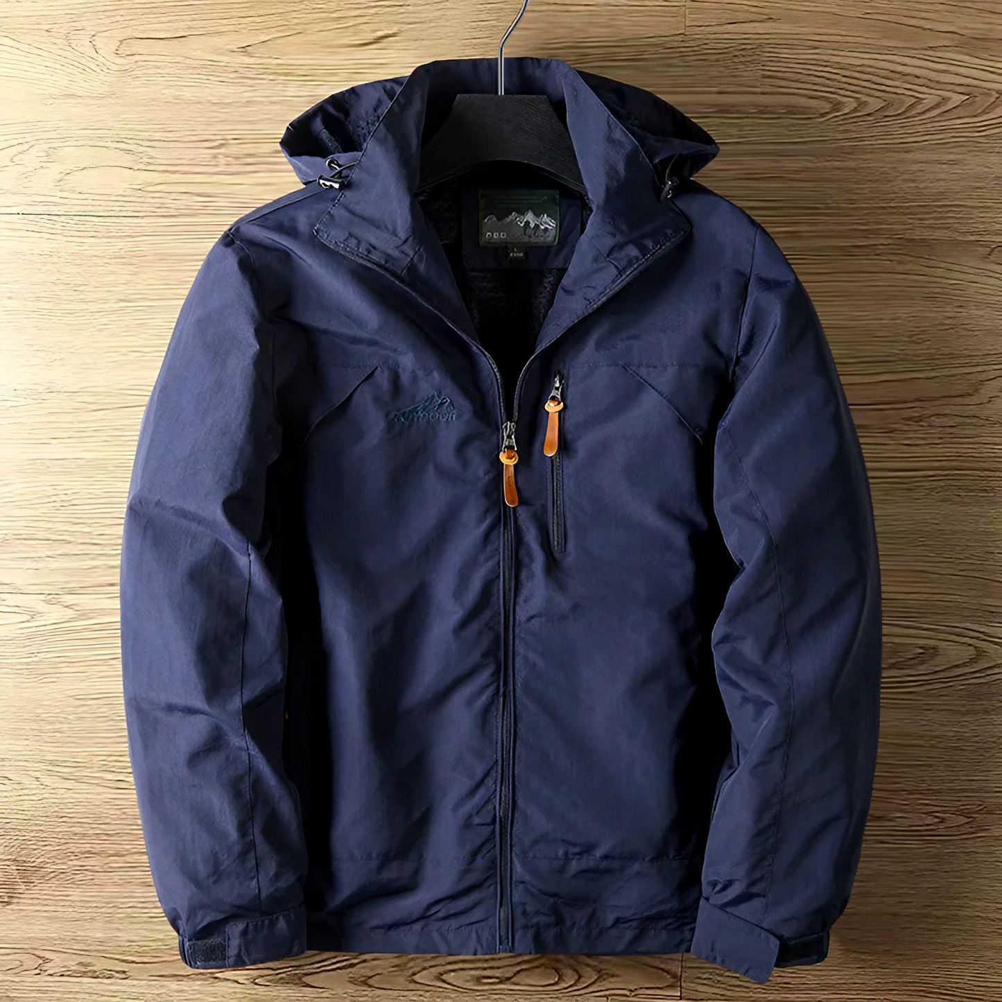 Elegante chaqueta cortaviento