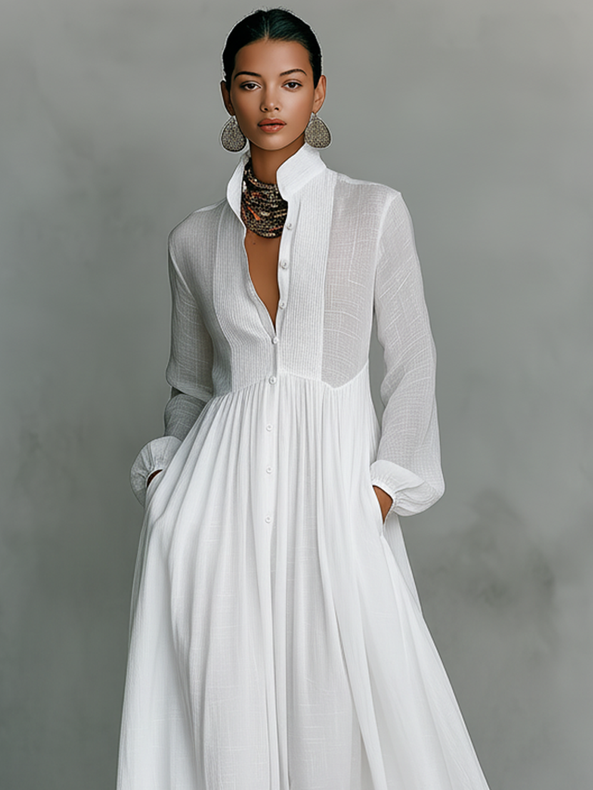 Vestido largo minimalista
