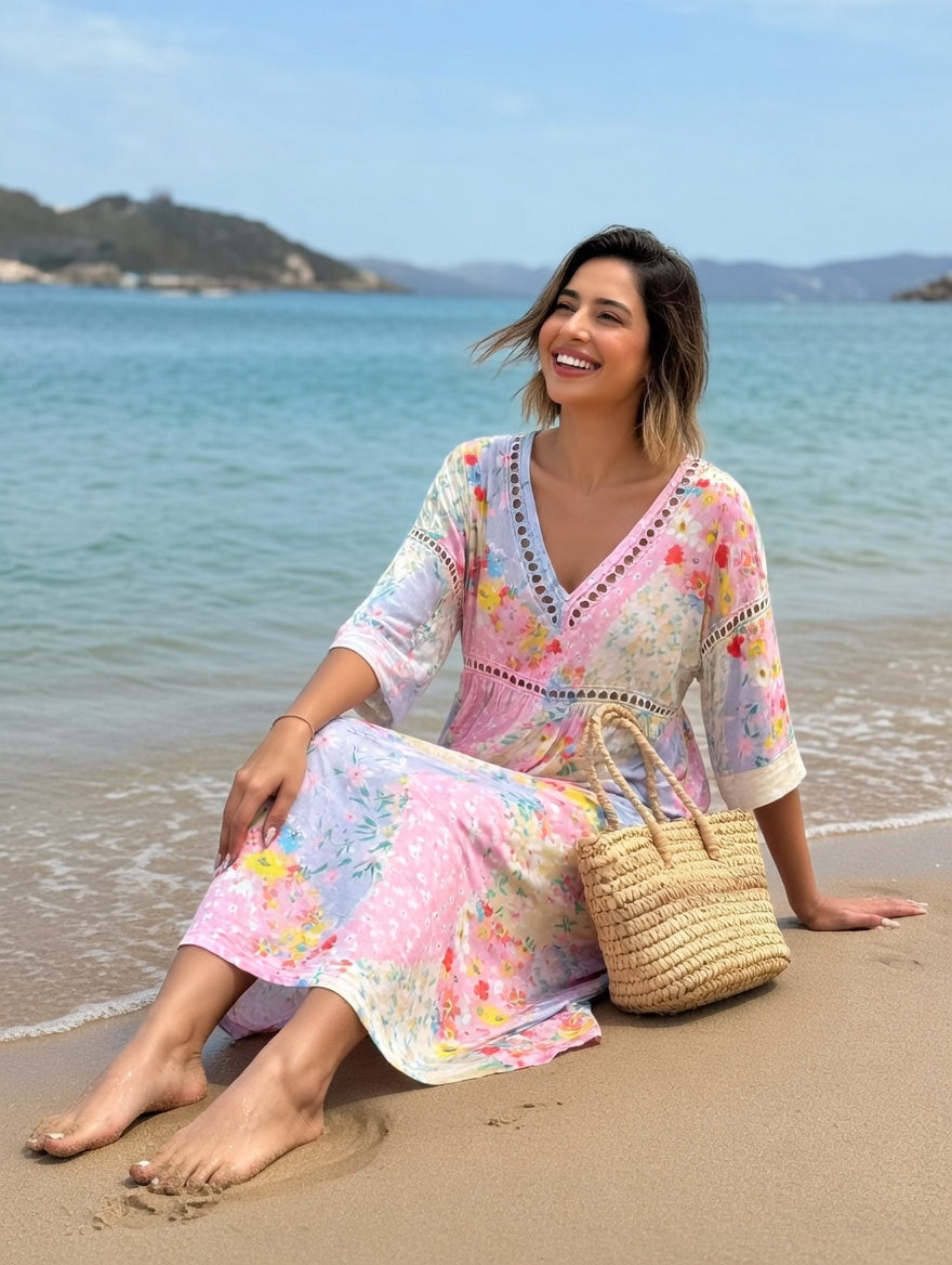 Lysiane™ — Vestido floral fluido con encanto veraniego