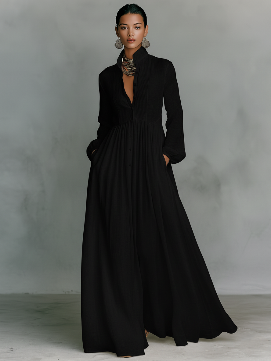 Vestido largo minimalista