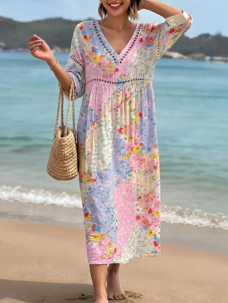 Lysiane™ — Vestido floral fluido con encanto veraniego