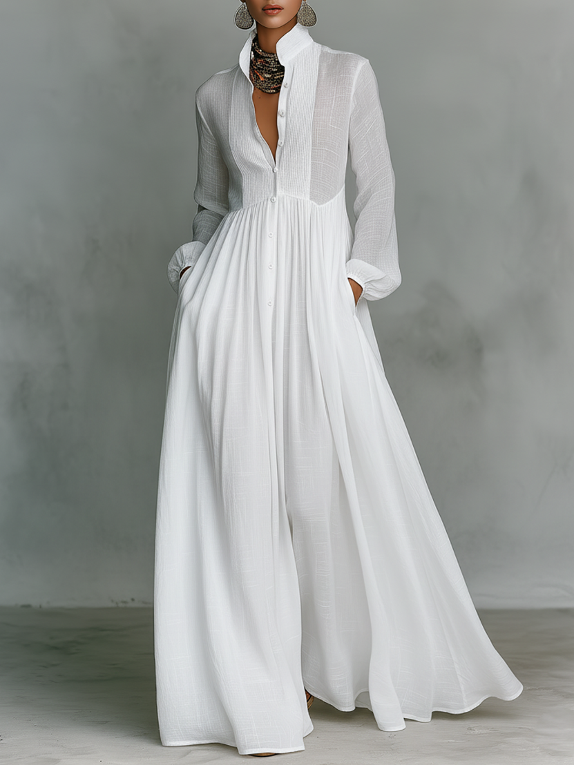 Vestido largo minimalista