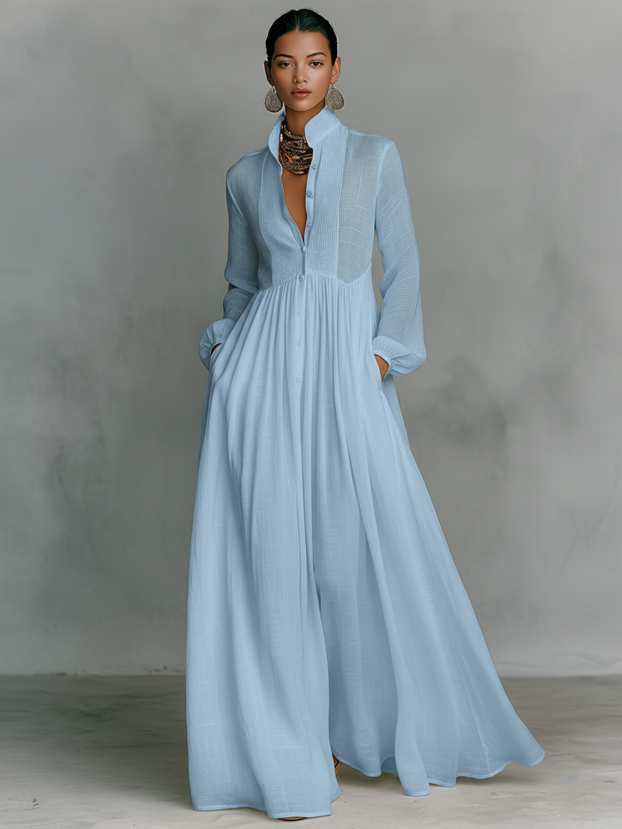 Vestido largo minimalista