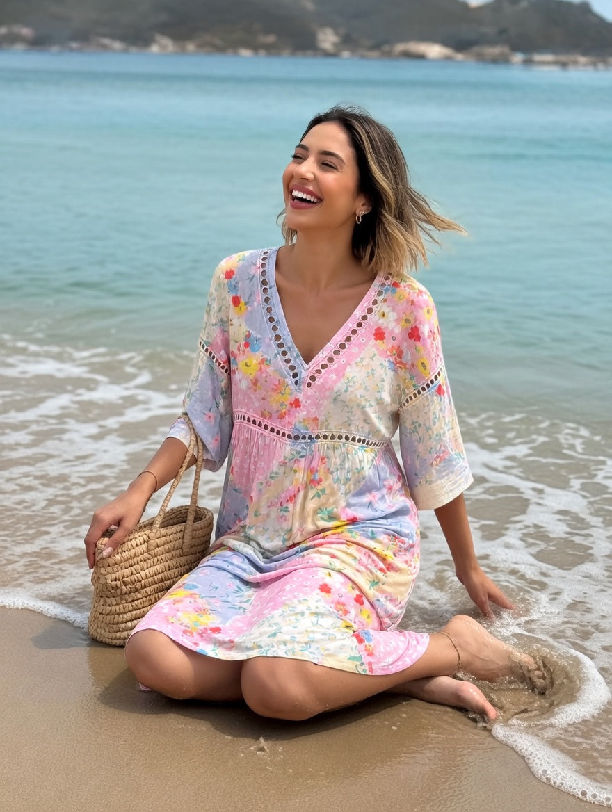 Lysiane™ — Vestido floral fluido con encanto veraniego