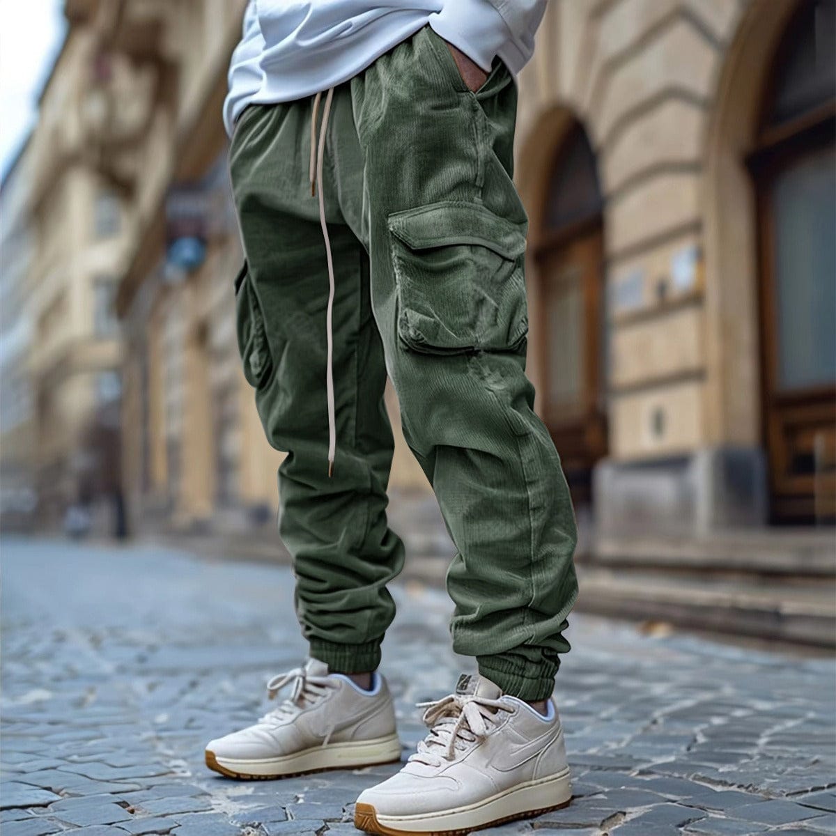 Elegantes pantalones de pana