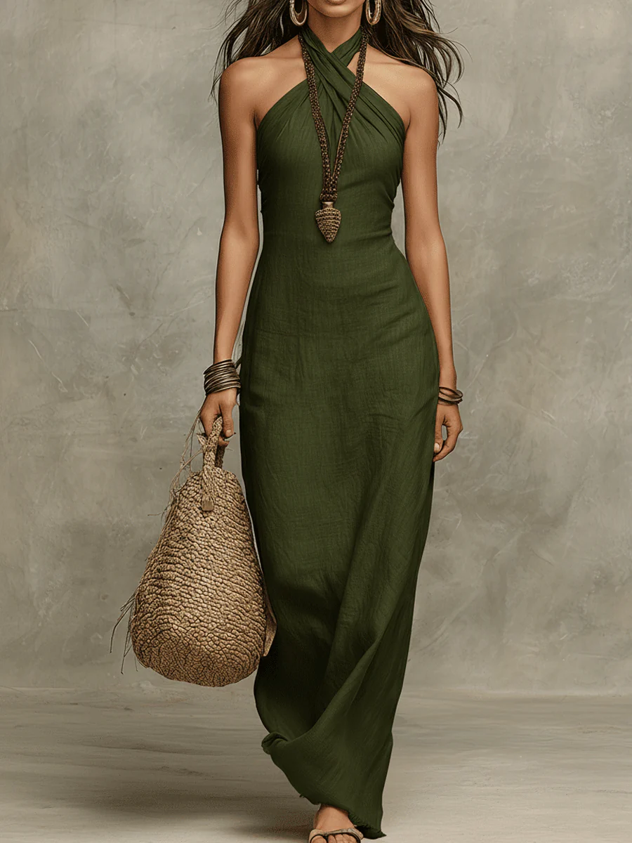Vestido Arena Sofisticado