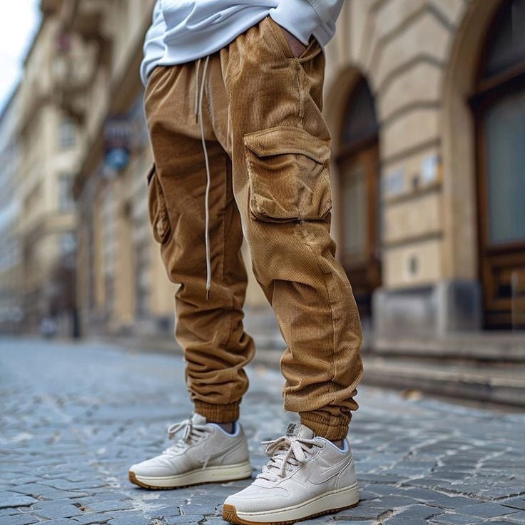 Elegantes pantalones de pana