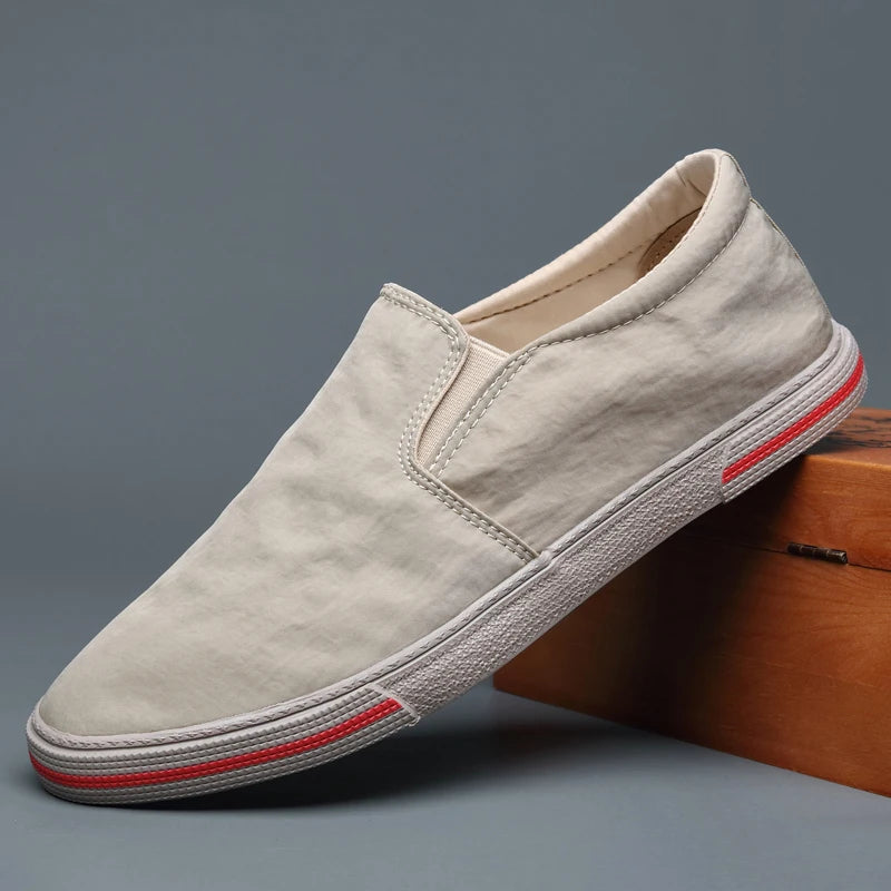 Zapatos sin cordones de lona para el día a día