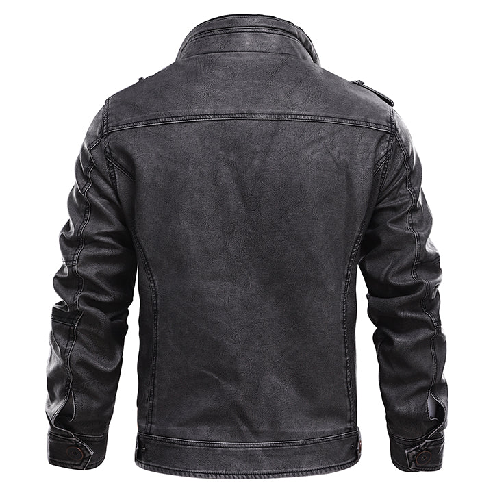 Elegante chaqueta de cuero