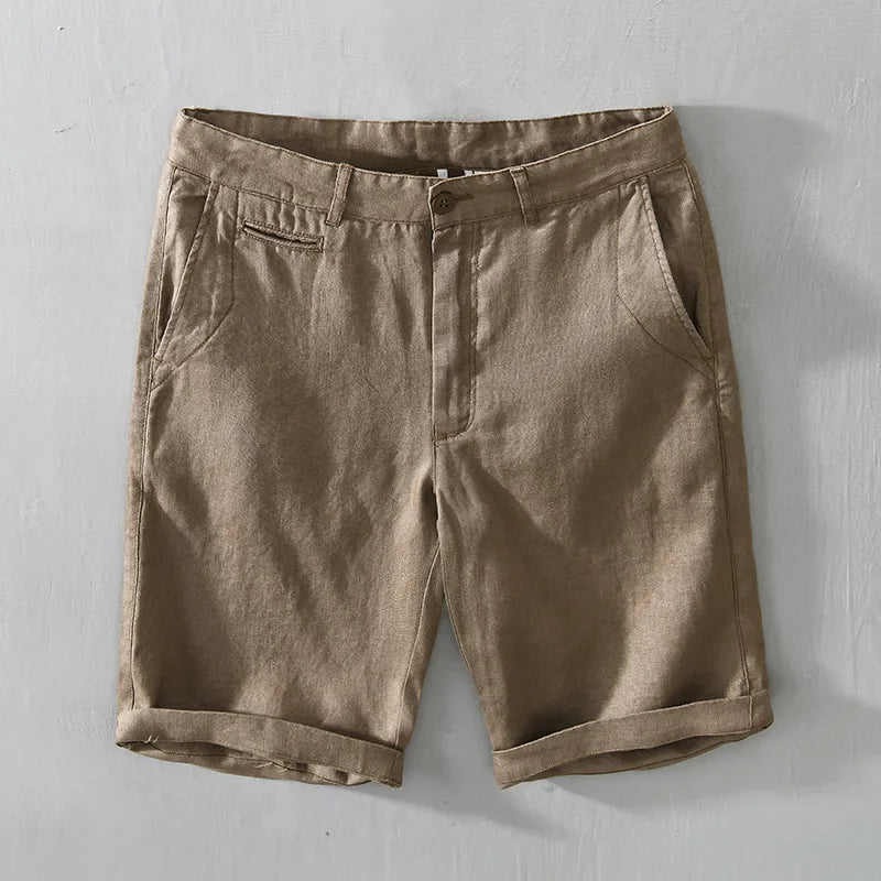 Pantalones cortos de playa de lino