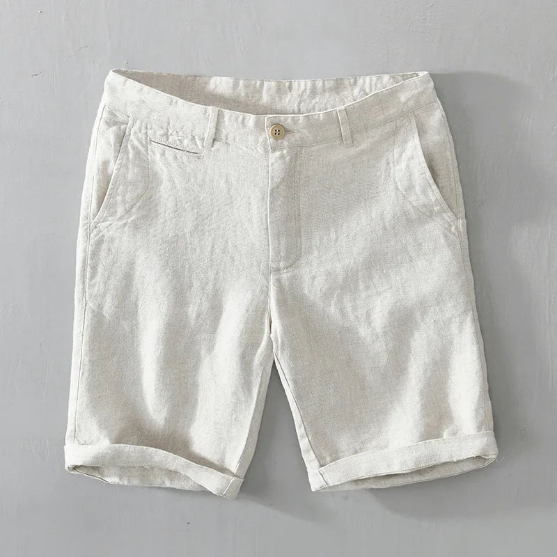 Pantalones cortos de playa de lino