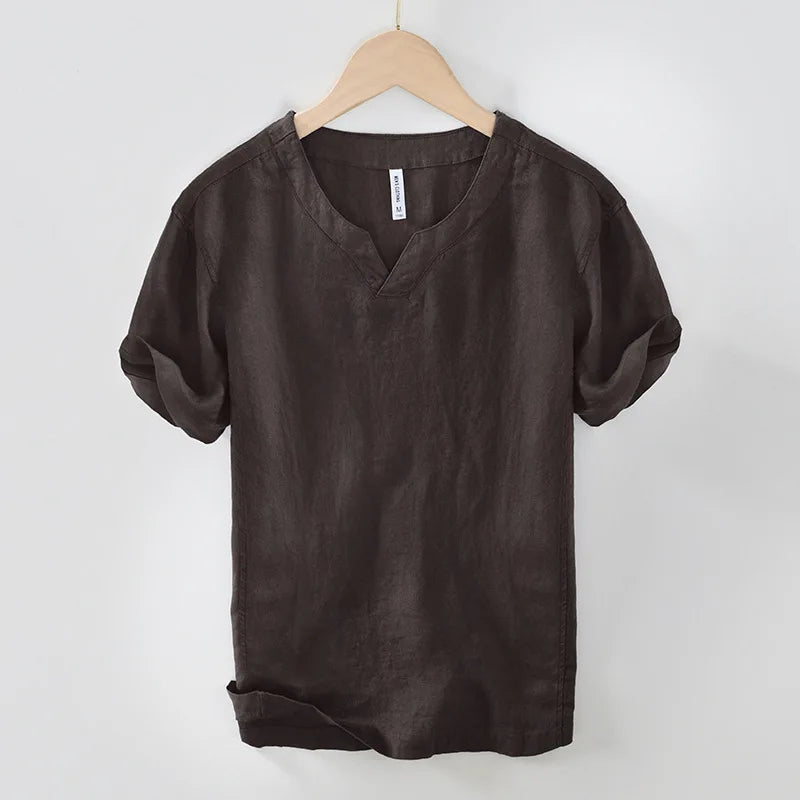 Elegante camisa de lino