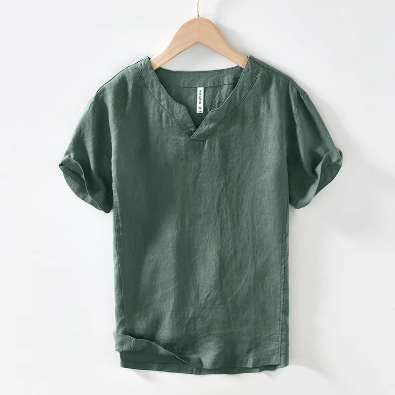 Elegante camisa de lino